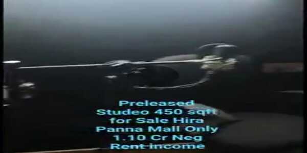 Pre Leased Studio with 450 sq ft. carpet area  Available for Sale in Hira Panna Mall, Mumbai