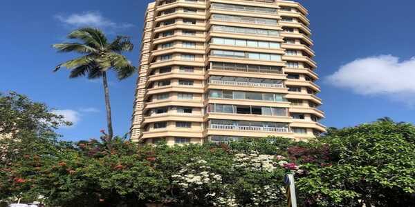 Semi Furnished 4 BHK Sea View Apartment with Balcony for Rent at Jackers Apartment, Bandra West.