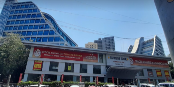 A 1174 sq.ft.  Showroom available for Rent at Express Zone Mall in Malad East 