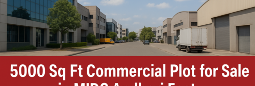 5000 Sq Ft Commercial Plot for Sale in MIDC Andheri East – Ideal for Office, Warehouse, or Industrial Use