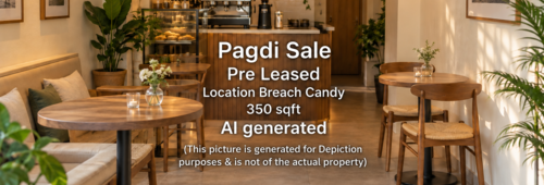 350 Sq Ft Pagdi Sale Shop on Breach Candy Road