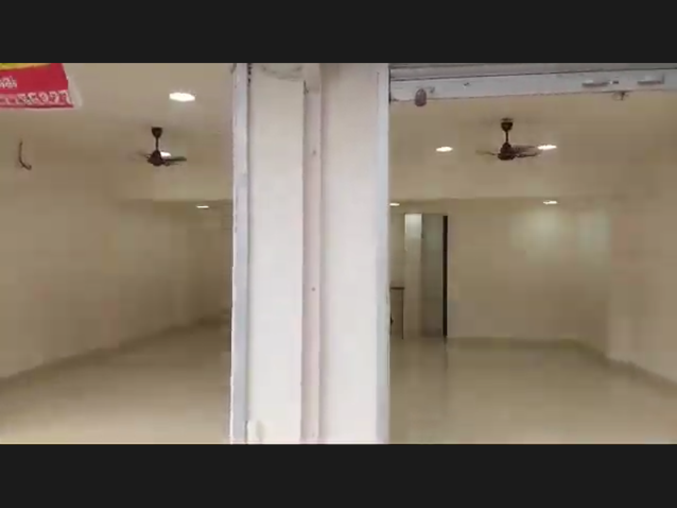 Retail showroom at Sion circle area approx 500 sq ft with  22 ft  frontage
